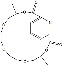 2,6-Pyridinedicarboxylic acid (2S,12S)-4,7,10-trioxatridecane-2,12-diyl ester Struktur