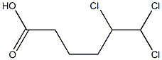 5,6,6-Trichlorohexanoic acid 结构式