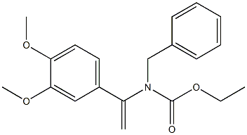  N-Benzyl-N-[1-(3,4-dimethoxyphenyl)vinyl]carbamic acid ethyl ester