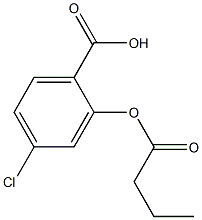 2-Butyryloxy-4-chlorobenzoic acid