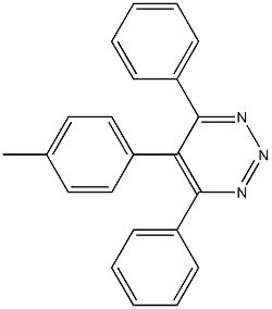 4,6-Diphenyl-5-(4-methylphenyl)-1,2,3-triazine Struktur