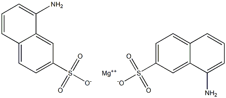 Bis(8-amino-2-naphthalenesulfonic acid)magnesium salt 结构式