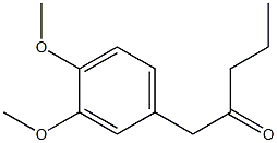 1-(3,4-Dimethoxyphenyl)pentan-2-one Structure