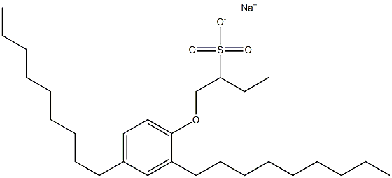 1-(2,4-Dinonylphenoxy)butane-2-sulfonic acid sodium salt,,结构式