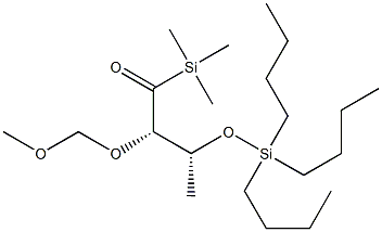 (2S,3R)-1-Trimethylsilyl-2-methoxymethoxy-3-tributylsiloxy-1-butanone 结构式