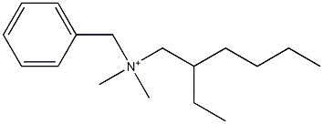 N-(2-Ethylhexyl)-N,N-dimethylbenzenemethanaminium,,结构式