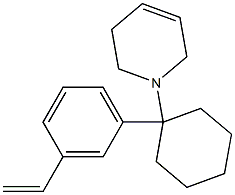 1,2,3,6-Tetrahydro-1-[1-[3-ethenylphenyl]cyclohexyl]pyridine,,结构式