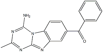 4-Amino-2-methyl-7-benzoyl-1,3,4a,9-tetraaza-4aH-fluorene Structure