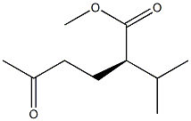 [R,(-)]-2-Isopropyl-5-oxohexanoic acid methyl ester Struktur