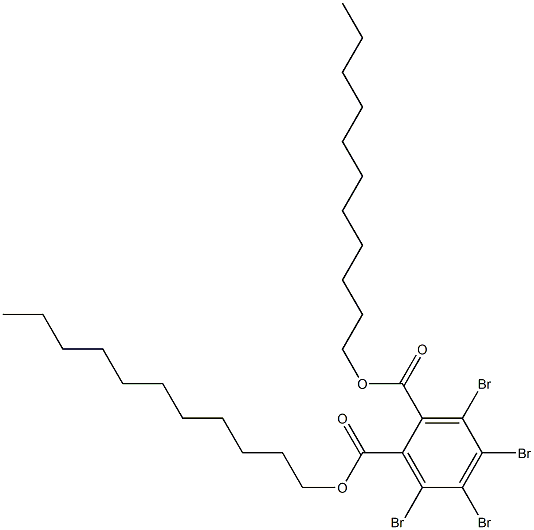 Tetrabromophthalic acid diundecyl ester Structure