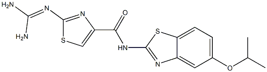 2-(Diaminomethyleneamino)-N-(5-isopropyloxy-2-benzothiazolyl)thiazole-4-carboxamide|