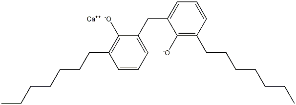 カルシウム2,2'-メチレンビス(6-ヘプチルフェノキシド) 化学構造式