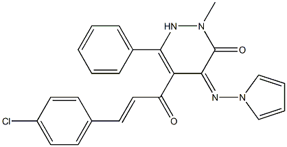 4-Pyrrolizino-5-[1-oxo-3-(4-chlorophenyl)-2-propenyl]-2-methyl-6-phenylpyridazin-3(2H)-one