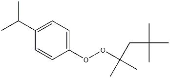 4-イソプロピルフェニル1,1,3,3-テトラメチルブチルペルオキシド 化学構造式
