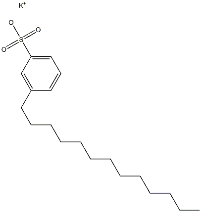 3-Tridecylbenzenesulfonic acid potassium salt,,结构式