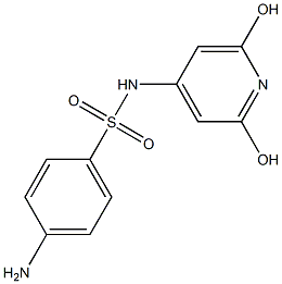 N-(2,6-Dihydroxy-4-pyridyl)-4-aminobenzenesulfonamide 结构式