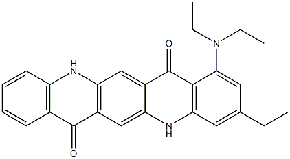 1-(Diethylamino)-3-ethyl-5,12-dihydroquino[2,3-b]acridine-7,14-dione