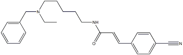 N-[5-(Ethylbenzylamino)pentyl]-3-(4-cyanophenyl)acrylamide