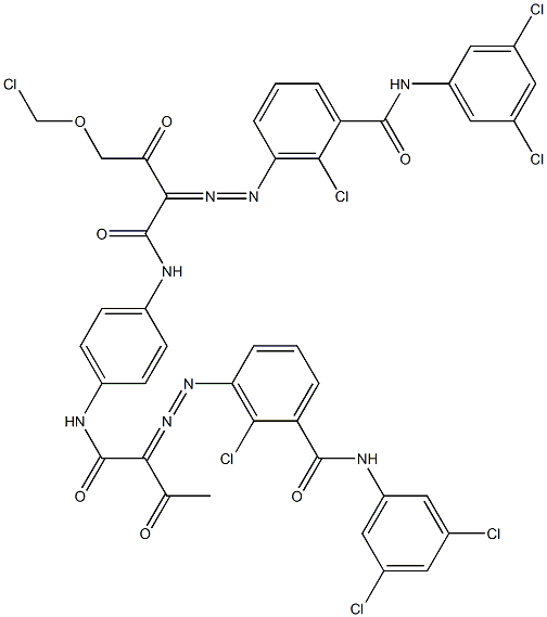  3,3'-[2-(Chloromethyloxy)-1,4-phenylenebis[iminocarbonyl(acetylmethylene)azo]]bis[N-(3,5-dichlorophenyl)-2-chlorobenzamide]