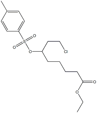 8-Chloro-6-(tosyloxy)octanoic acid ethyl ester Structure