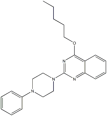 2-[4-Phenyl-1-piperazinyl]-4-pentyloxyquinazoline