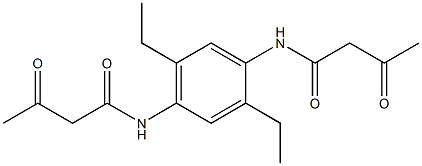 1,4-Bis(3-oxobutyrylamino)-2,5-diethylbenzene,,结构式