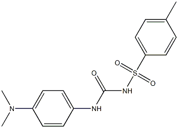 1-[4-Dimethylaminophenyl]-3-(4-methylphenylsulfonyl)urea,,结构式