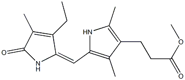 2,4-Dimethyl-5-[(2,5-dihydro-3-ethyl-4-methyl-5-oxo-1H-pyrrole-2-ylidene)methyl]-1H-pyrrole-3-propionic acid methyl ester