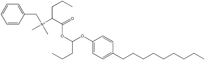 N,N-Dimethyl-N-benzyl-N-[1-[[1-(4-nonylphenyloxy)butyl]oxycarbonyl]butyl]aminium Structure