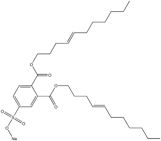 4-(ソジオスルホ)フタル酸ジ(4-ウンデセニル) 化学構造式