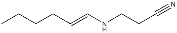 3-(1-Hexenylamino)propionitrile Structure