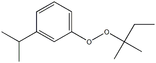 3-イソプロピルフェニルtert-ペンチルペルオキシド 化学構造式
