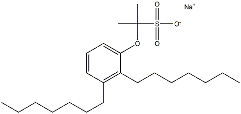 2-(2,3-Diheptylphenoxy)propane-2-sulfonic acid sodium salt