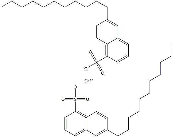 Bis(6-undecyl-1-naphthalenesulfonic acid)calcium salt,,结构式