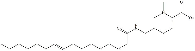 N6-(9-Hexadecenoyl)-N2,N2-dimethyllysine Structure