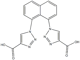 1,1'-(1,8-Naphthylene)bis(1H-1,2,3-triazole-4-carboxylic acid) Structure