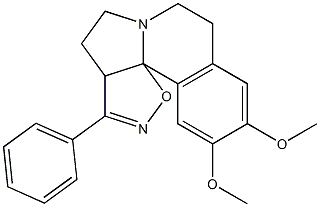 3a,5,7,8-Tetrahydro-10,11-dimethoxy-3-phenyl-4H-isoxazolo[5',4':2,3]pyrrolo[2,1-a]isoquinoline Structure