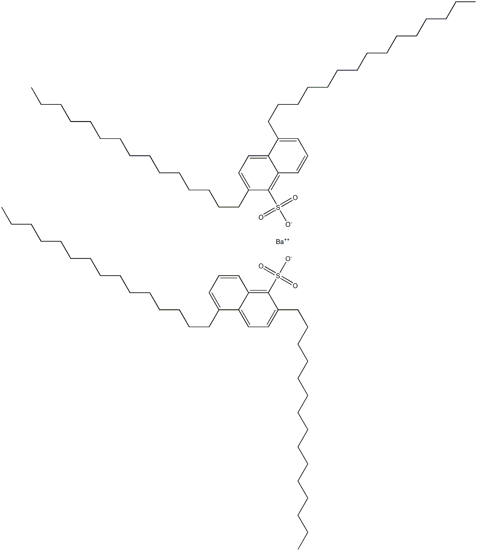 Bis(2,5-dipentadecyl-1-naphthalenesulfonic acid)barium salt 结构式