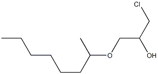 1-Chloro-3-(1-methylheptyloxy)-2-propanol Structure