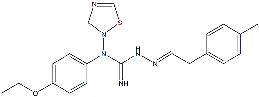  Dihydro-N-[(imino)[2-[2-(4-methylphenyl)ethylidene]hydrazino]methyl]-N-(4-ethoxyphenyl)-1,2,4-thiadiazol-2(3H)-amine