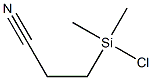 3-(クロロジメチルシリル)プロピオノニトリル 化学構造式