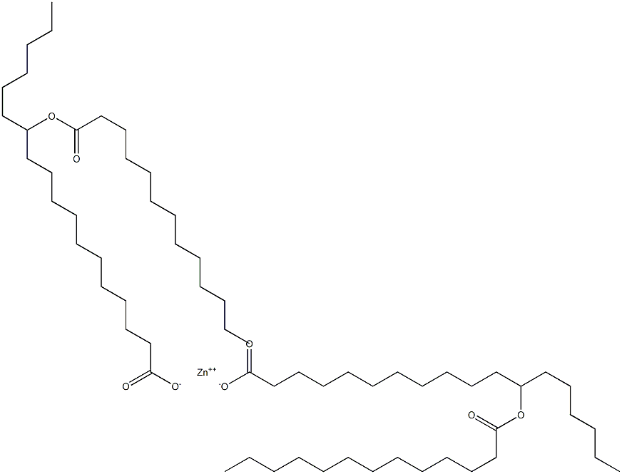 Bis(12-tridecanoyloxyoctadecanoic acid)zinc salt