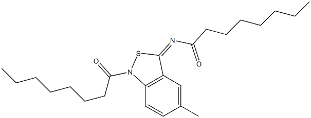 5-Methyl-1-octanoyl-3(1H)-octanoylimino-2,1-benzisothiazole