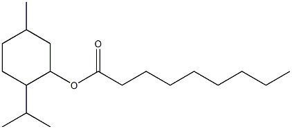 5-Methyl-2-(1-methylethyl)cyclohexanol nonanoate Struktur