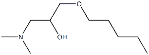 1-Dimethylamino-3-pentyloxy-2-propanol,,结构式