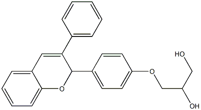  2-[4-(2,3-Dihydroxypropoxy)phenyl]-3-phenyl-2H-1-benzopyran