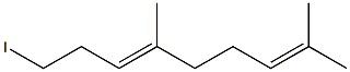 (6E)-2,6-Dimethyl-9-iodo-2,6-nonadiene Struktur