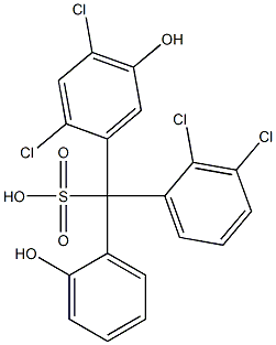 (2,3-Dichlorophenyl)(2,4-dichloro-5-hydroxyphenyl)(2-hydroxyphenyl)methanesulfonic acid