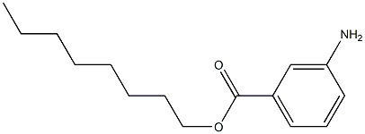 3-Aminobenzoic acid octyl ester Structure