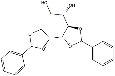 3-O,4-O:5-O,6-O-Dibenzylidene-D-glucitol,,结构式